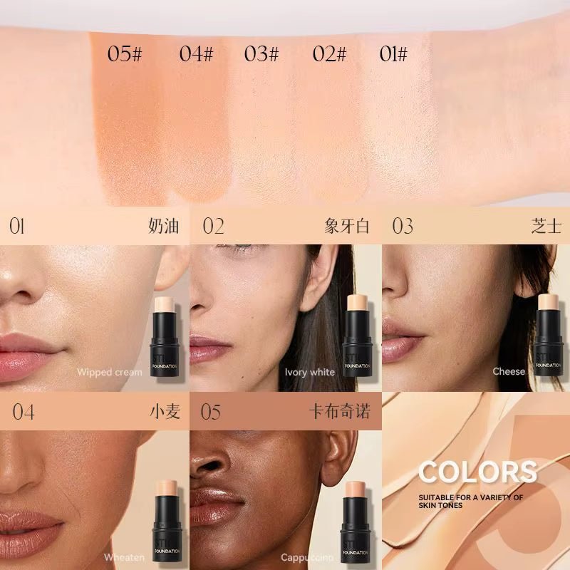 CoverBlend™ 5 - Color Matte Concealer & Foundation Stick - Cosmetics Store