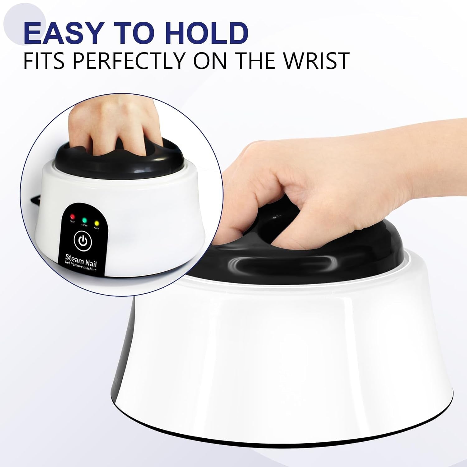 Nail Soaking, Manicure, Polish Remover Electric Machine for Acrylic Nails Dip Gel with Color Cuticle Pusher - Cosmetics Store