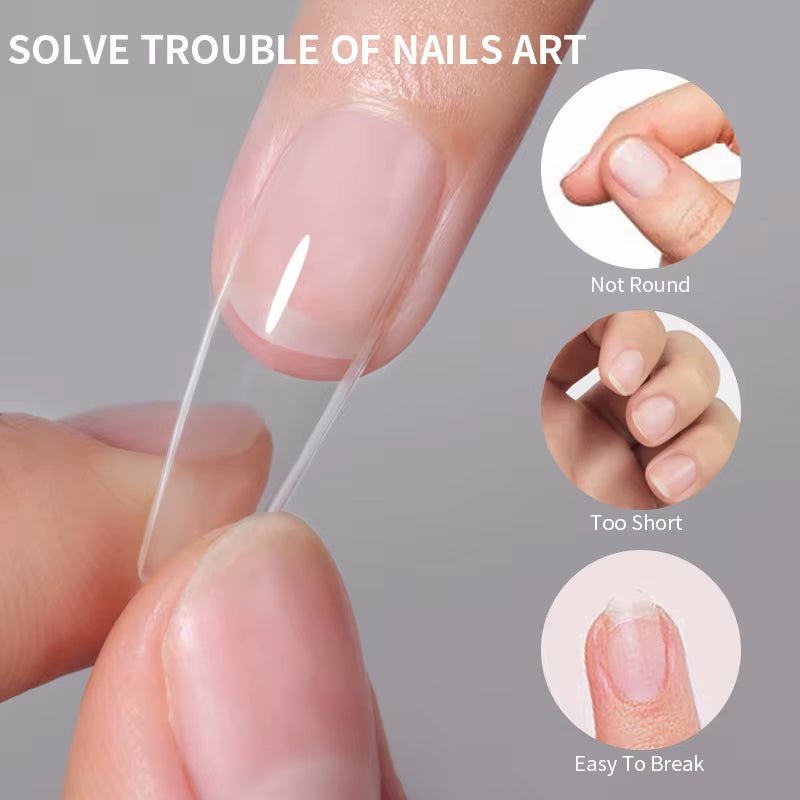 Press - On Coffin Gel Nails - Cosmetics Store