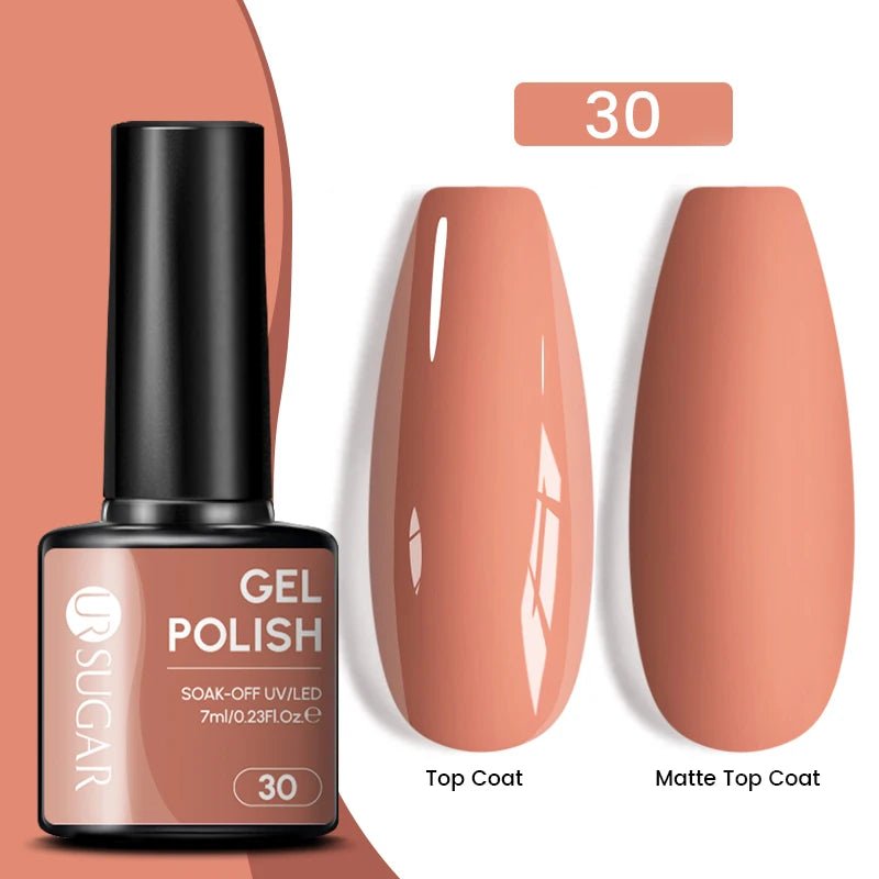Sparkle and Shine: 7ml Champagne Gold Sequins Gel Nail Polish for Dazzling French Manicures - Cosmetics Store