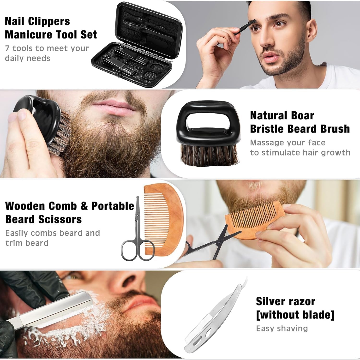 15 Pcs Beard Care Set - Father&