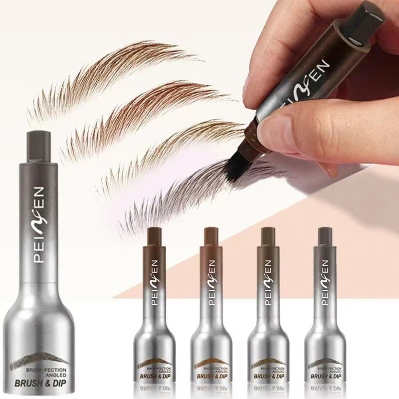 3D Dye Eyebrow Pencil – Waterproof, Smudge-Proof Brow Enhancer with Large Brush for Natural Brows - Cosmetics Store