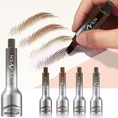 3D Dye Eyebrow Pencil – Waterproof, Smudge-Proof Brow Enhancer with Large Brush for Natural Brows - Cosmetics Store