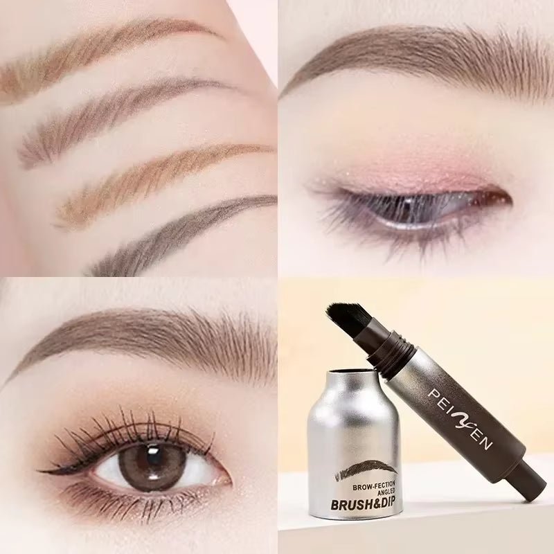 3D Dye Eyebrow Pencil – Waterproof, Smudge-Proof Brow Enhancer with Large Brush for Natural Brows - Cosmetics Store