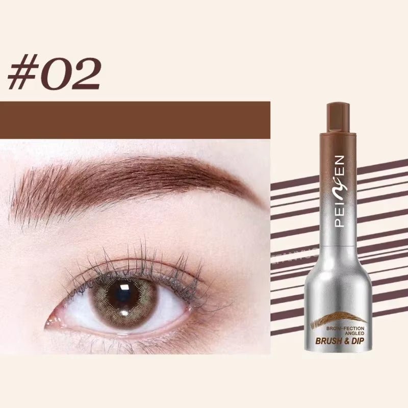 3D Dye Eyebrow Pencil – Waterproof, Smudge-Proof Brow Enhancer with Large Brush for Natural Brows - Cosmetics Store