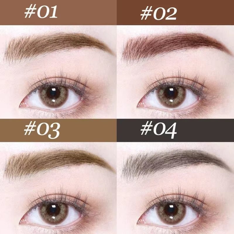 3D Dye Eyebrow Pencil – Waterproof, Smudge-Proof Brow Enhancer with Large Brush for Natural Brows - Cosmetics Stor
