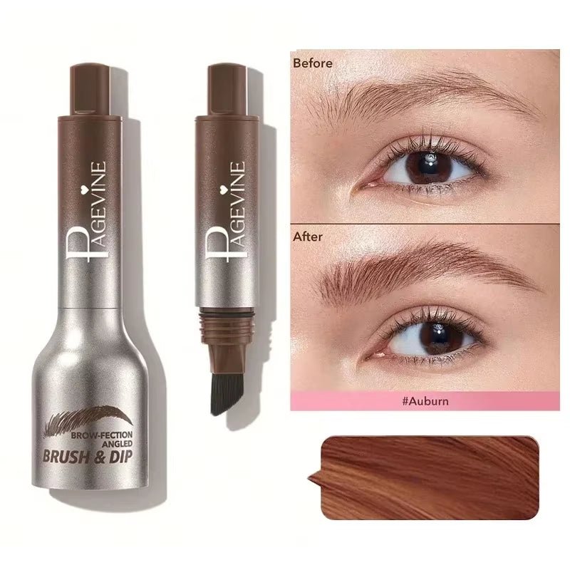 3D Dye Eyebrow Pencil – Waterproof, Smudge-Proof Brow Enhancer with Large Brush for Natural Brows - Cosmetics Store