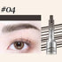 3D Dye Eyebrow Pencil – Waterproof, Smudge-Proof Brow Enhancer with Large Brush for Natural Brows - Cosmetics Store