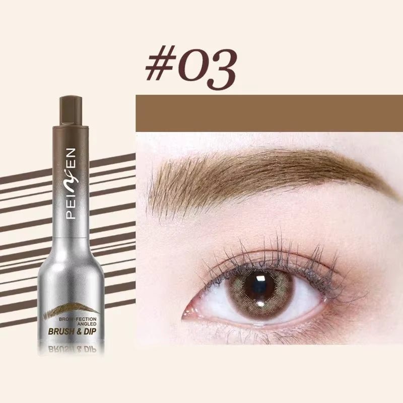 3D Dye Eyebrow Pencil – Waterproof, Smudge-Proof Brow Enhancer with Large Brush for Natural Brows - Cosmetics Store