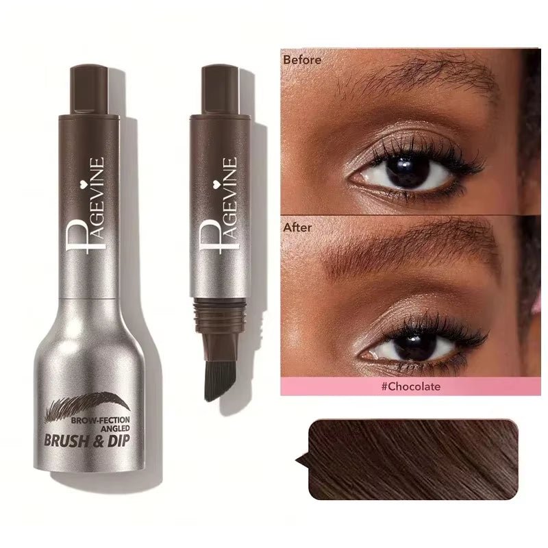 3D Dye Eyebrow Pencil – Waterproof, Smudge-Proof Brow Enhancer with Large Brush for Natural Brows - Cosmetics Store
