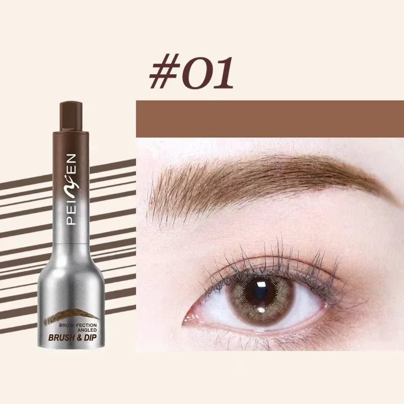 3D Dye Eyebrow Pencil – Waterproof, Smudge-Proof Brow Enhancer with Large Brush for Natural Brows - Cosmetics Store