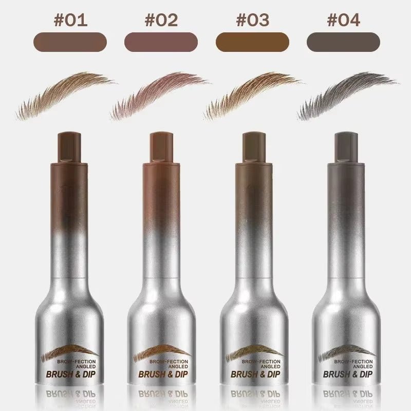 3D Dye Eyebrow Pencil – Waterproof, Smudge-Proof Brow Enhancer with Large Brush for Natural Brows - Cosmetics Store