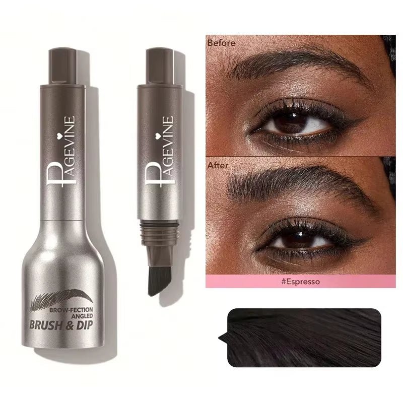 3D Dye Eyebrow Pencil – Waterproof, Smudge-Proof Brow Enhancer with Large Brush for Natural Brows - Cosmetics Store