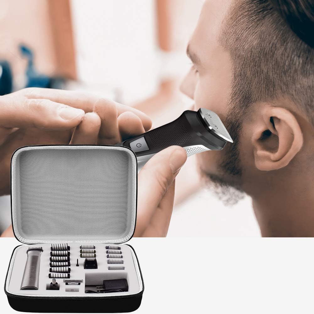 Durable and Stylish Case for Philips Norelco Multigroom Series - Perfect Storage for Your Grooming Kit and Accessories