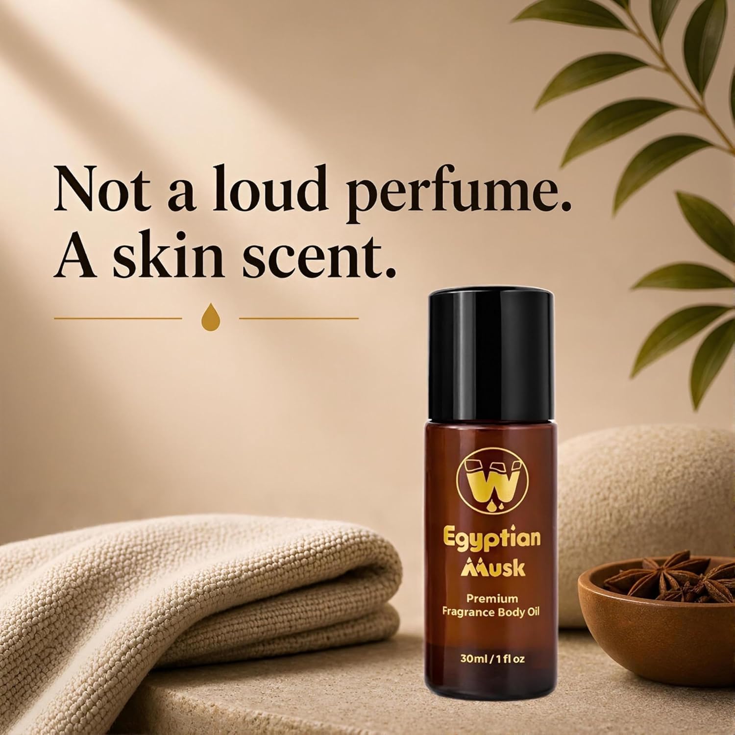 Experience the Alluring Essence of Egyptian Musk Oil - Available in Roll-On and Glass Bottle Sizes from 1Oz to 4Oz