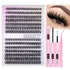9 - 16mm DIY Lash Extension Kit: 280pcs Lash Clusters [Bond & Seal, Tweezers] - Cosmetics Store