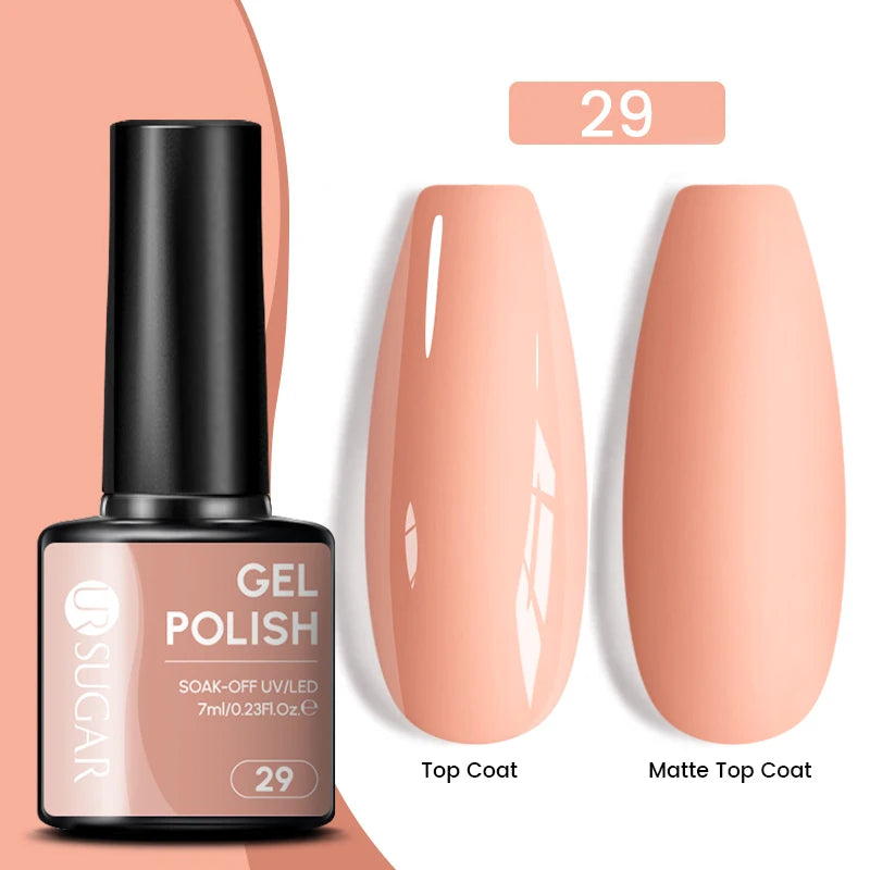 Sparkle and Shine: 7ml Champagne Gold Sequins Gel Nail Polish for Dazzling French Manicures