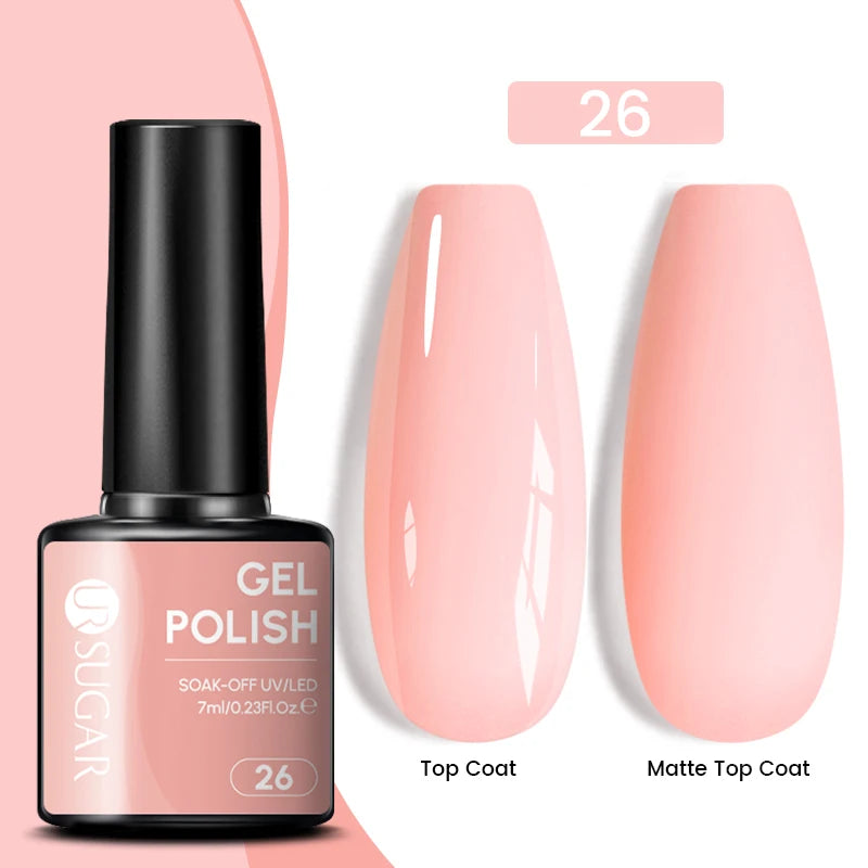 Sparkle and Shine: 7ml Champagne Gold Sequins Gel Nail Polish for Dazzling French Manicures