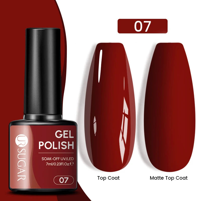 Sparkle and Shine: 7ml Champagne Gold Sequins Gel Nail Polish for Dazzling French Manicures