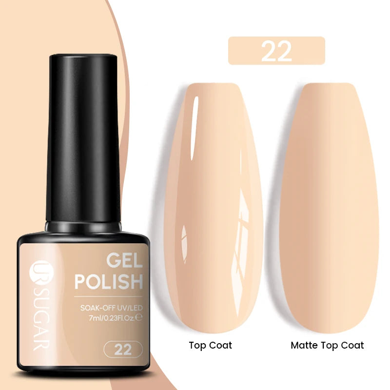 Sparkle and Shine: 7ml Champagne Gold Sequins Gel Nail Polish for Dazzling French Manicures