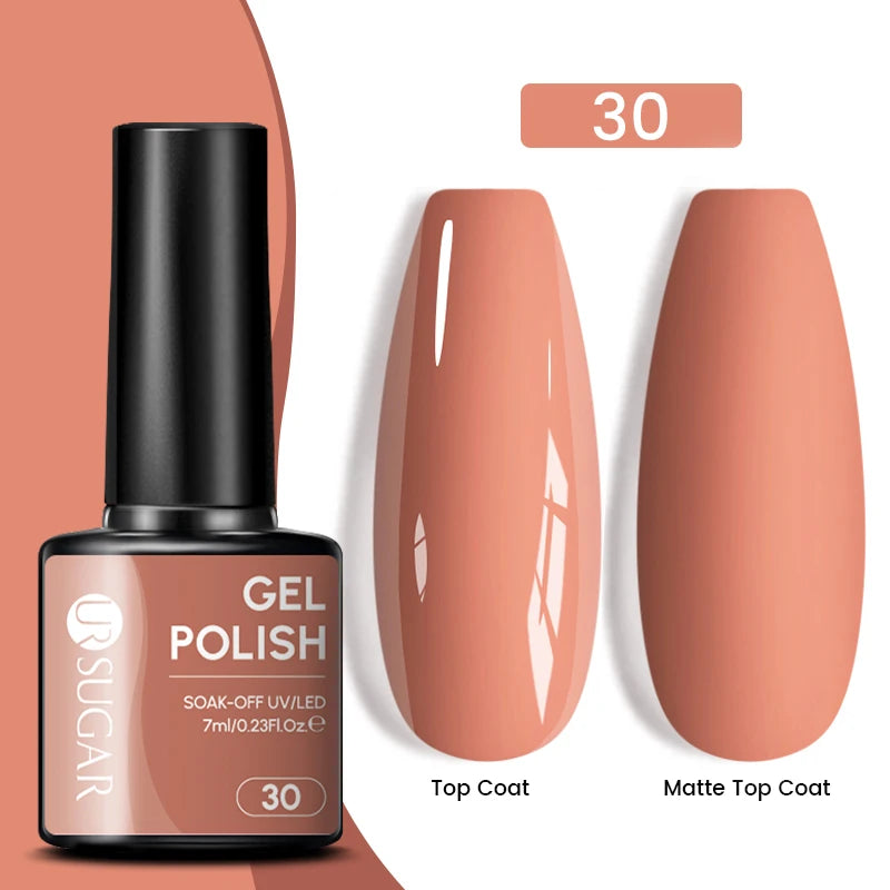 Sparkle and Shine: 7ml Champagne Gold Sequins Gel Nail Polish for Dazzling French Manicures