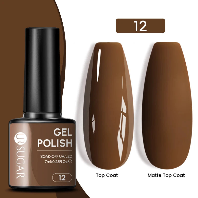 Sparkle and Shine: 7ml Champagne Gold Sequins Gel Nail Polish for Dazzling French Manicures