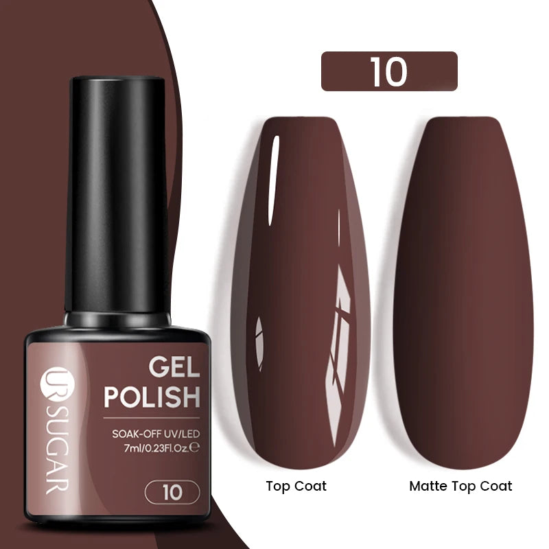 Sparkle and Shine: 7ml Champagne Gold Sequins Gel Nail Polish for Dazzling French Manicures