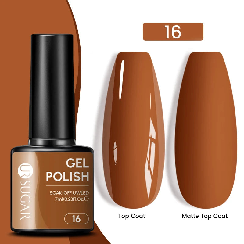 Sparkle and Shine: 7ml Champagne Gold Sequins Gel Nail Polish for Dazzling French Manicures