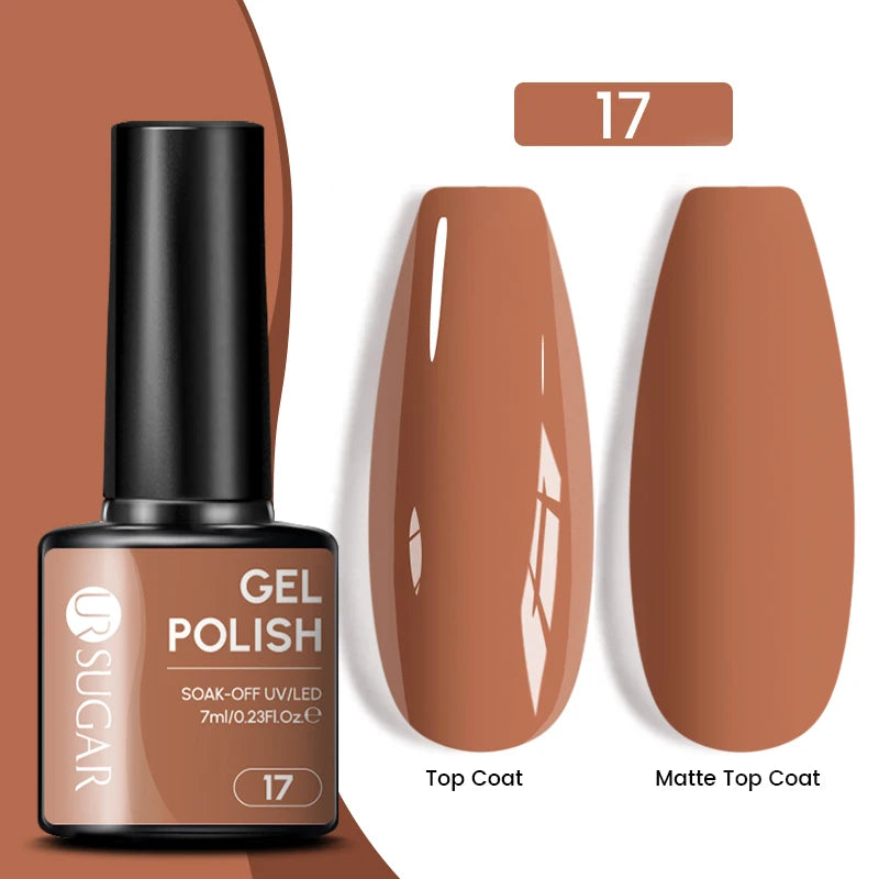 Sparkle and Shine: 7ml Champagne Gold Sequins Gel Nail Polish for Dazzling French Manicures