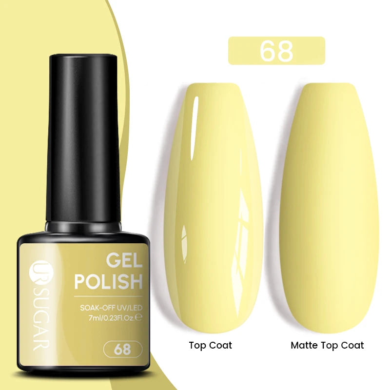 Sparkle and Shine: 7ml Champagne Gold Sequins Gel Nail Polish for Dazzling French Manicures
