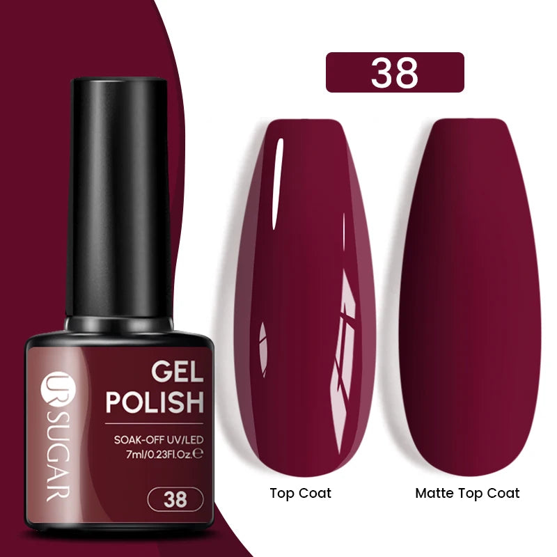Sparkle and Shine: 7ml Champagne Gold Sequins Gel Nail Polish for Dazzling French Manicures