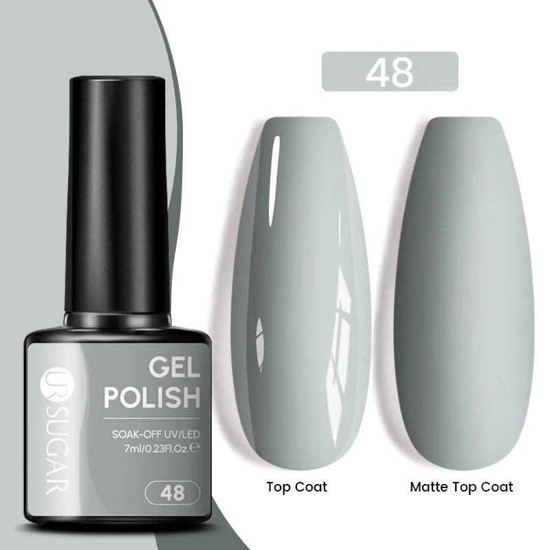 Sparkle and Shine: 7ml Champagne Gold Sequins Gel Nail Polish for Dazzling French Manicures