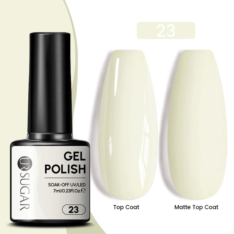 Sparkle and Shine: 7ml Champagne Gold Sequins Gel Nail Polish for Dazzling French Manicures