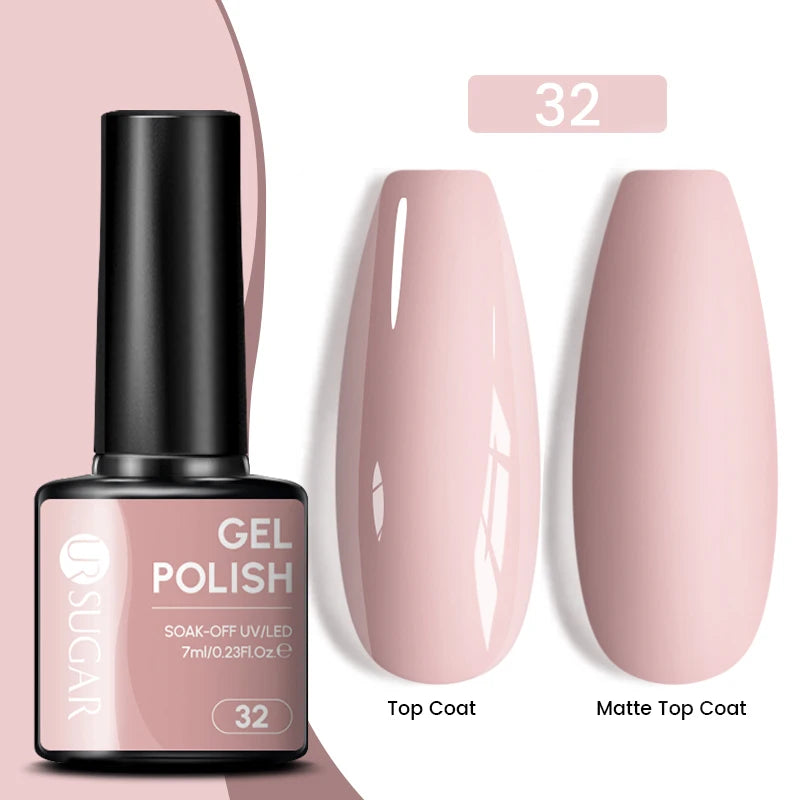 Sparkle and Shine: 7ml Champagne Gold Sequins Gel Nail Polish for Dazzling French Manicures