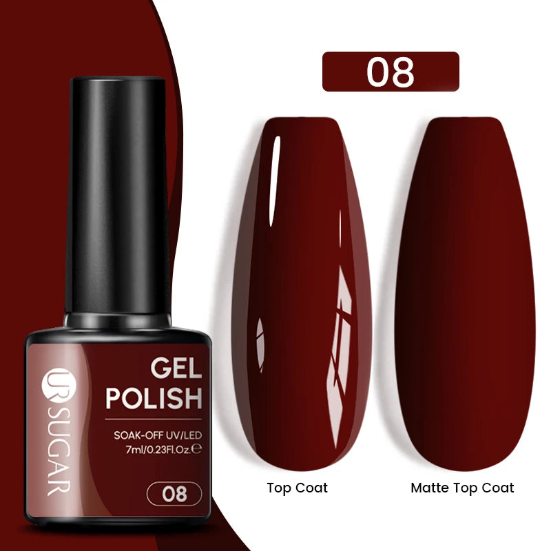 Sparkle and Shine: 7ml Champagne Gold Sequins Gel Nail Polish for Dazzling French Manicures