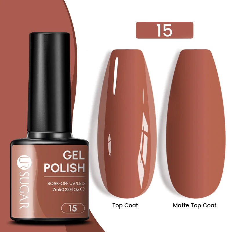 Sparkle and Shine: 7ml Champagne Gold Sequins Gel Nail Polish for Dazzling French Manicures