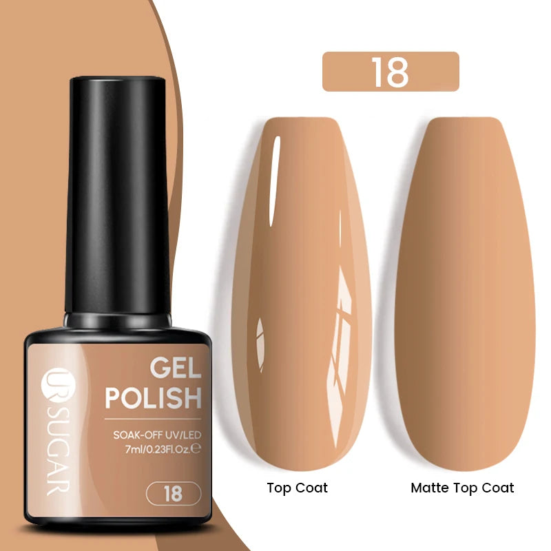 Sparkle and Shine: 7ml Champagne Gold Sequins Gel Nail Polish for Dazzling French Manicures