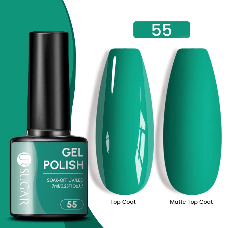 Sparkle and Shine: 7ml Champagne Gold Sequins Gel Nail Polish for Dazzling French Manicures