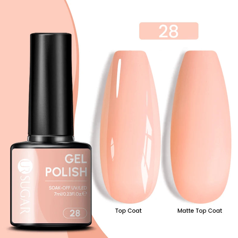 Sparkle and Shine: 7ml Champagne Gold Sequins Gel Nail Polish for Dazzling French Manicures