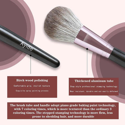 15Pcs Makeup Brushes Set - Kabuki Foundation Blending Brush Eyeshadows Make up Brush Set Gift for Women - Cosmetics Store