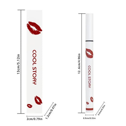 Cool Story Matte Liquid Lip Liner Pencil – Long-Lasting, Smudge-Proof Lip Stick for Natural - Looking Lips - Cosmetics Store