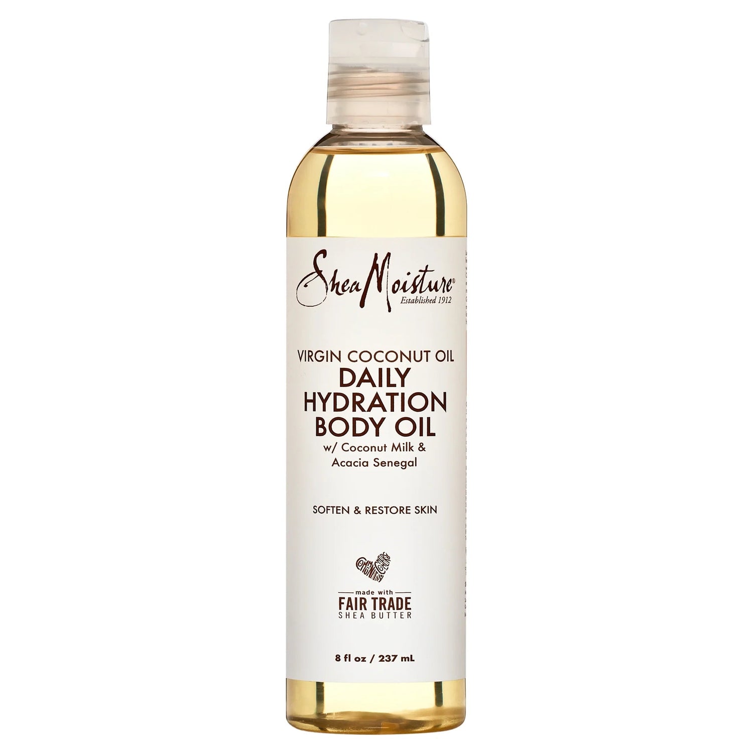 Daily Hydration Body Oil Virgin Coconut Oil for Dry Skin, 8 Oz - Cosmetics Store