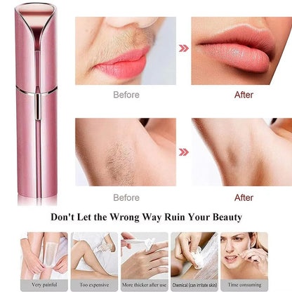 Electric Facial Hair Remover for Women Portable Painless Rechargeable Mini Epilator Lady Shaver for Lips - Cosmetics Store