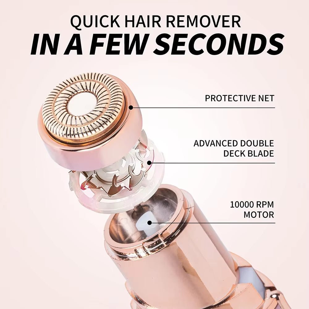 Electric Facial Hair Remover for Women Portable Painless Rechargeable Mini Epilator Lady Shaver for Lips - Cosmetics Store