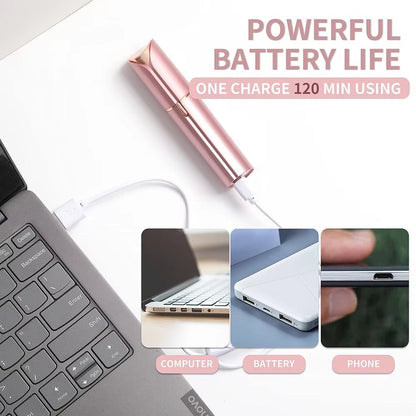 Electric Facial Hair Remover for Women Portable Painless Rechargeable Mini Epilator Lady Shaver for Lips - Cosmetics Store