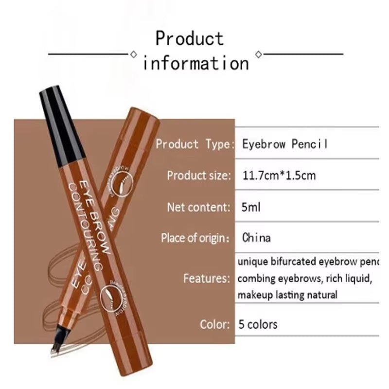 GlamDefine™ 4-in-1 Waterproof Makeup Pen – Eyeliner, Eyebrow, Contour &amp; Lip Liner all in one - Cosmetics Store