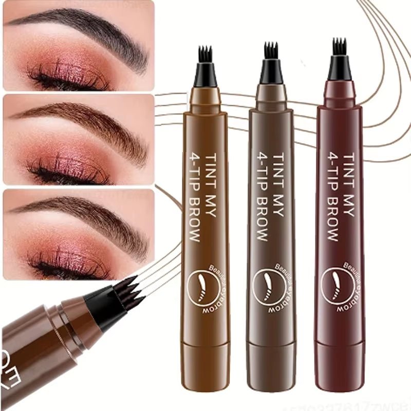 GlamDefine™ 4-in-1 Waterproof Makeup Pen – Eyeliner, Eyebrow, Contour &amp; Lip Liner all in one - Cosmetics Store