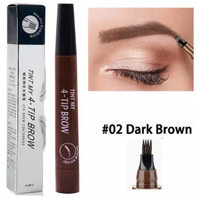 GlamDefine™ 4-in-1 Waterproof Makeup Pen – Eyeliner, Eyebrow, Contour &amp; Lip Liner all in one - Cosmetics Store