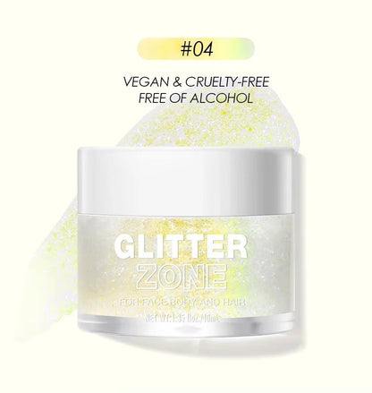 GlitterZone™ – Laser Glitter Gel for Face, Eyes, Hair, Nails &amp; Body - Cosmetics Store