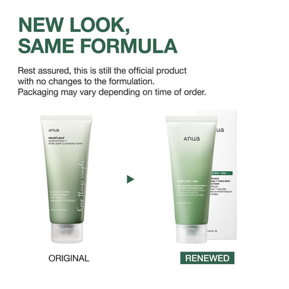 Heartleaf Quercetinol Pore Deep Cleansing Foam, BHA, Hyaluronic Acid, Glycerin, Blackhead Remover (150Ml/5.07 Fl.Oz.) - Cosmetics Store